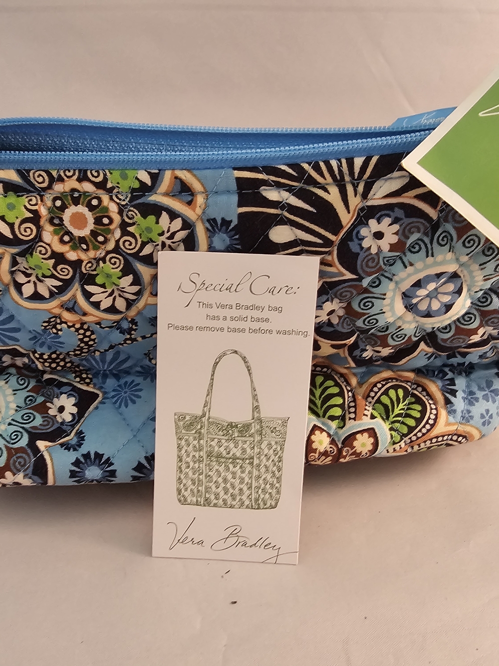 Vera Bradley Blue Paisley Small Shoulder Bag - Picture 5 of 9